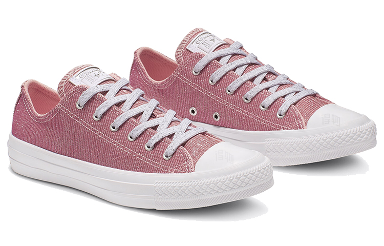 Женские кеды Converse Chuck Taylor All Star Starware Low Top (розово-белые) — Розовый / белый — фото 3