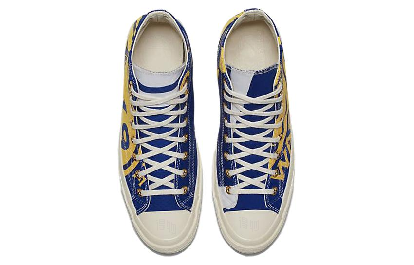 Кеды Converse 1970s Hi Gameday Golden State (сине-желтые) — фото 2