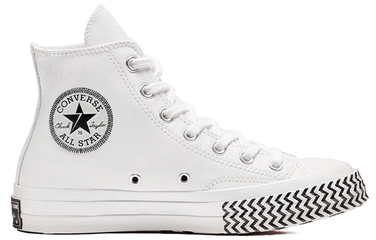 Женские кеды Converse 1970s Mission-V High Top All Star (черно-белый) — Чёрный / белый — фото 2