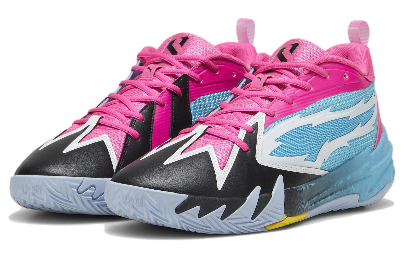 Кроссовки PUMA PUMA Scoot 1 Zeros (сине-розово-черные) — фото 3