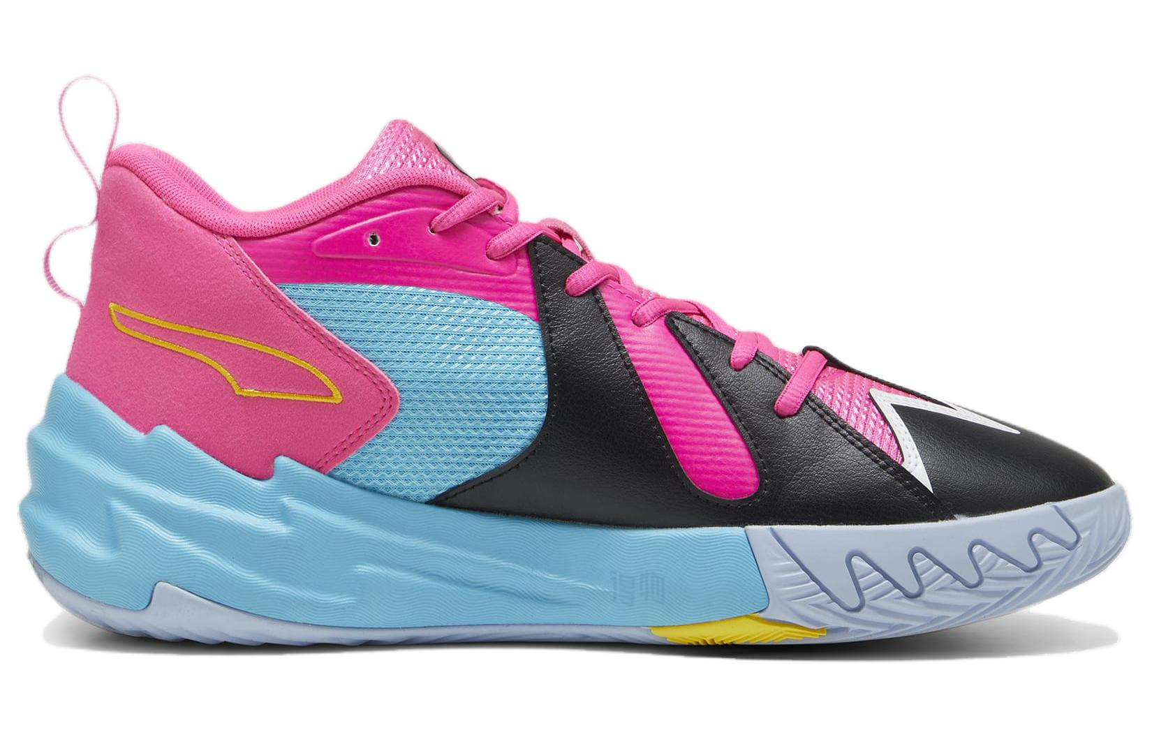 Кроссовки PUMA PUMA Scoot 1 Zeros (сине-розово-черные) — фото 2