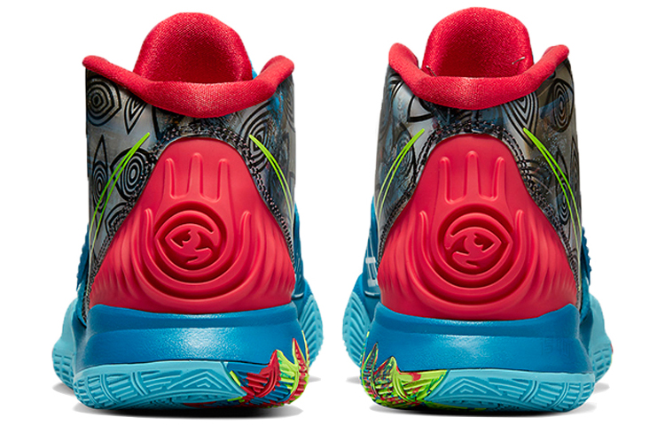 Мужские баскетбольные кроссовки Nike Kyrie 6 Pre-Heat "NYC" (сине-красные) — Синий — фото 4