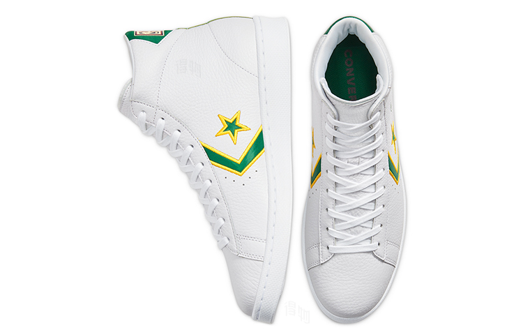 Кеды Converse Cons Pro Leather Breaking Down Barriers Celtics (бело-зеленые) — фото 4