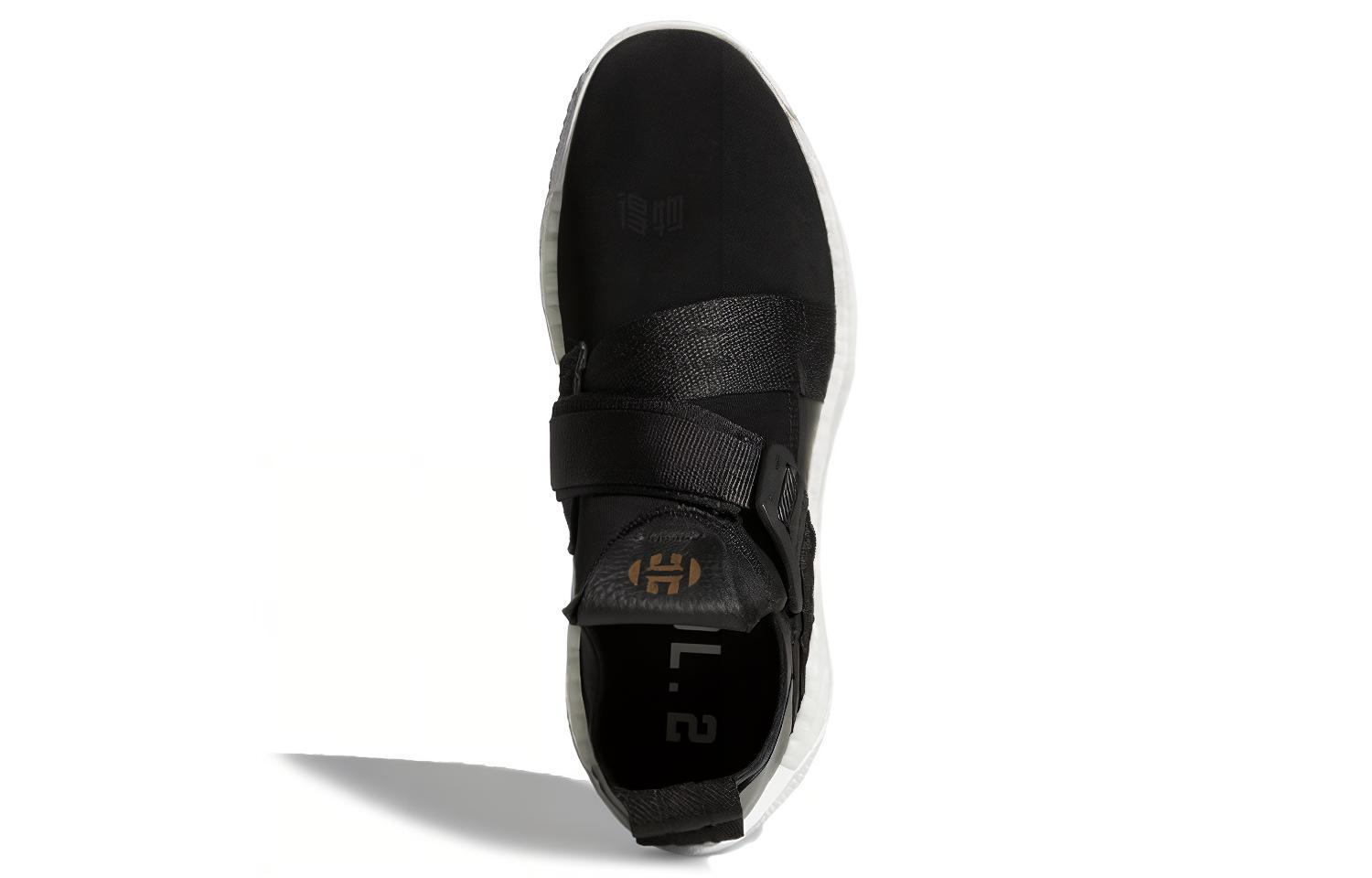 Мужские кроссовки adidas Harden LS2 Buckle (черно-белые) — фото 4