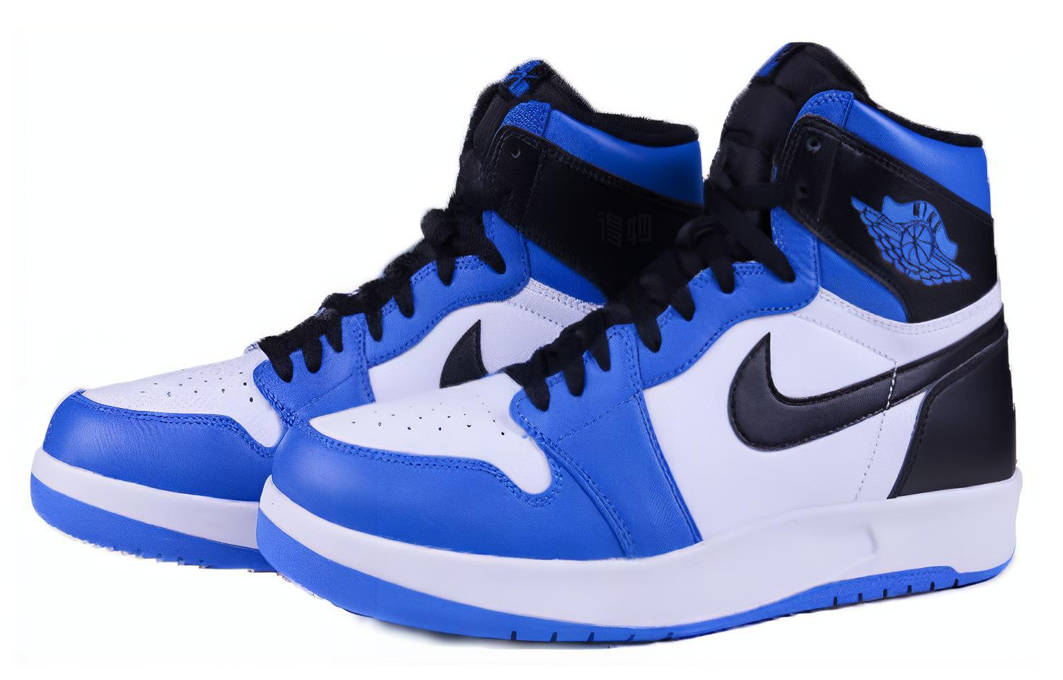 Мужские кроссовки Jordan Air Jordan 1.5 Retro Reverse Fragment (бело-черно-синие) — Белый / чёрный — фото 3
