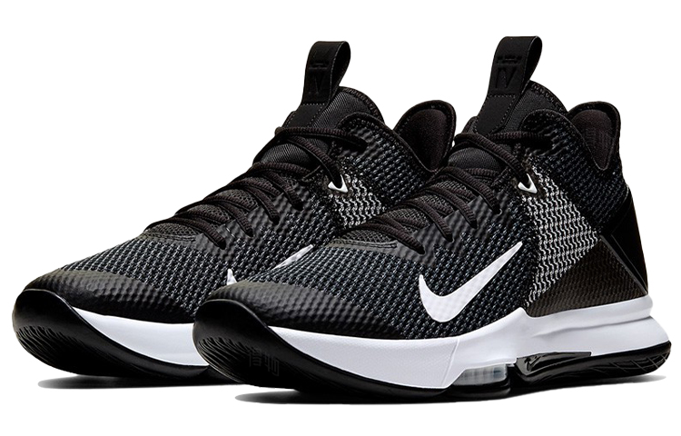 Мужские кроссовки Nike Witness 4 Lebron EP (черно-белые) — Чёрныйбелый — фото 3
