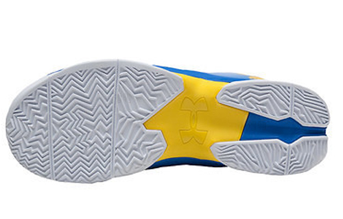 Мужские кроссовки Under Armour Under Armour Curry 2.5 73-9 (сине-желтые) — 白/团队皇家/出租黄 — фото 5