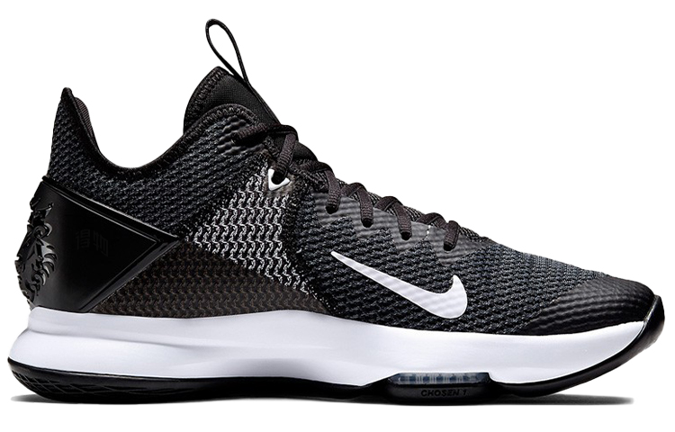 Мужские кроссовки Nike Witness 4 Lebron EP (черно-белые) — Чёрныйбелый — фото 2