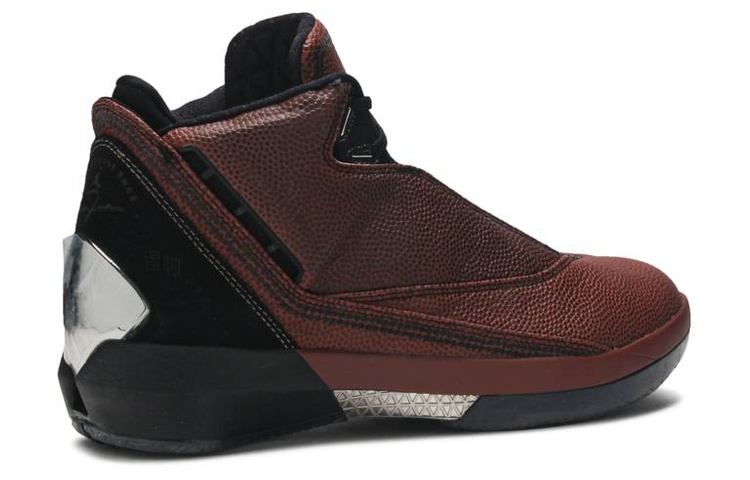 Мужские кроссовки Jordan Air Jordan 22 OG Basketball Leather (коричневые) — Чёрный / чёрный — фото 3