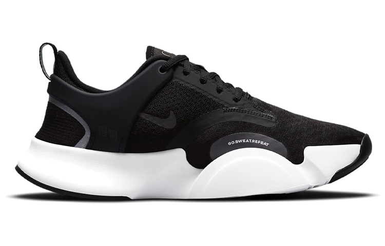 Женские кроссовки Nike SuperRep Go 2 (черно-белые) — фото 2