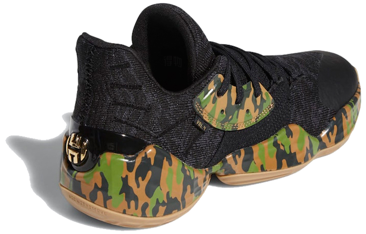 Мужские кроссовки adidas Harden Vol. 4 (желто-зеленый) — Жёлтый / зелёный — фото 3