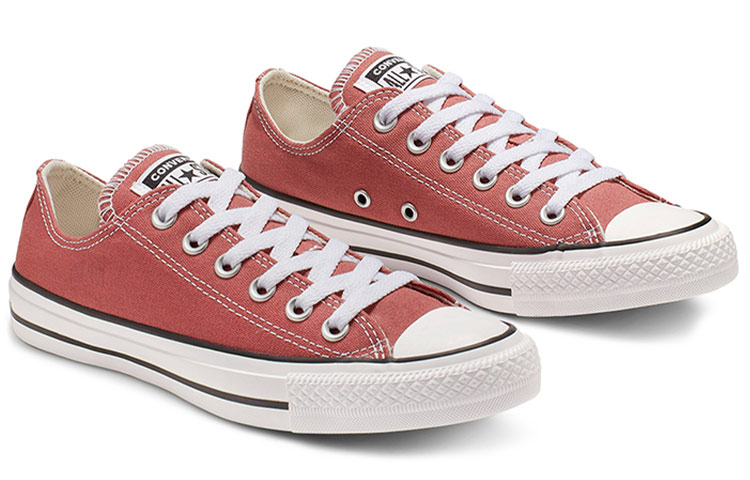Кеды Converse Chuck Taylor All Star (красно-белые) — Красный / белый — фото 3