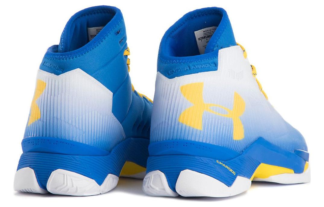 Мужские кроссовки Under Armour Under Armour Curry 2.5 73-9 (сине-желтые) — 白/团队皇家/出租黄 — фото 4