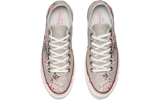 Женские кеды Converse Chuck Taylor All Star PARKWAY FLORAL (бежевые) — фото 3