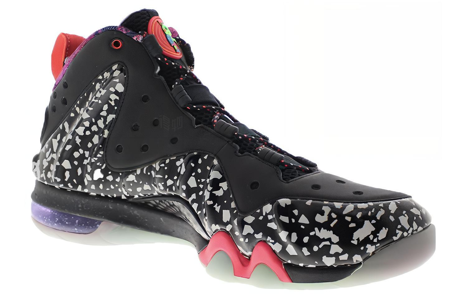 Мужские кроссовки Nike Barkley Posite Max All-Star Rayguns (черно-красные) — фото 3