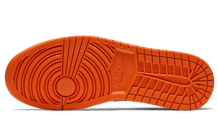 Мужские кроссовки Jordan Air Jordan 1 Low Shattered Backboard (оранжево-черные) — Оранжевый — фото 5