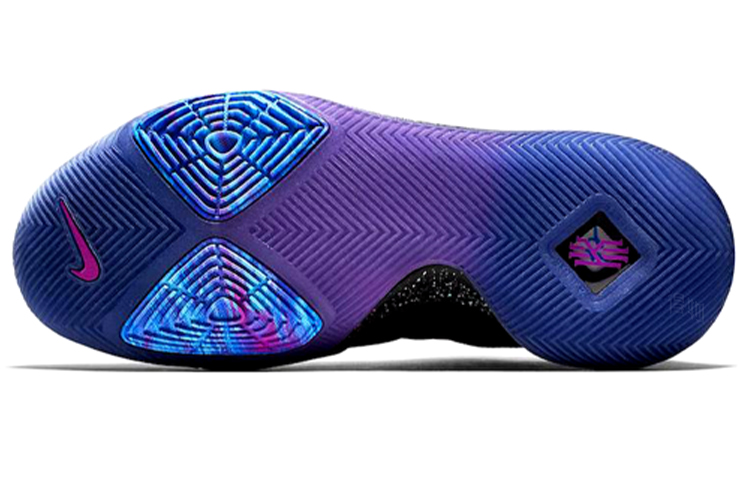 Мужские кроссовки Nike Kyrie 3 (черные) — 梦幻黑/蓝/紫 — фото 4