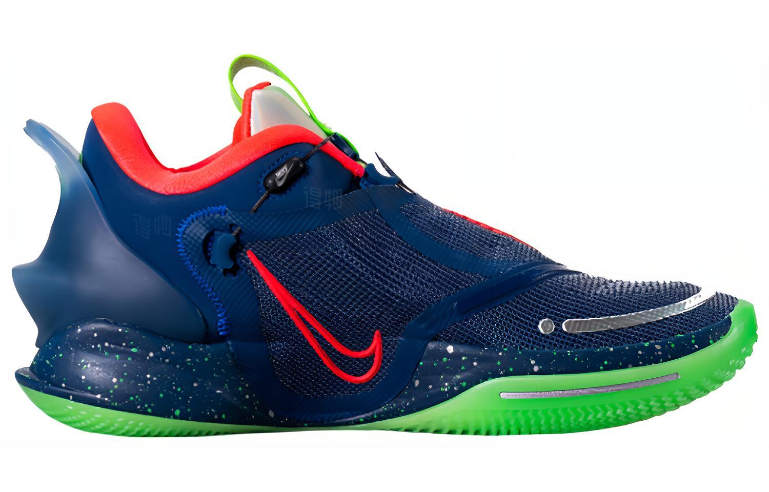 Мужские кроссовки Nike Adapt bb 2.0 'Planet of Hoops (сине-зеленые) — фото 2