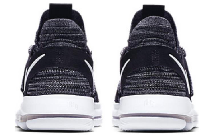 Мужские кроссовки Nike KD 10 (черный / белый) — Чёрный / белый — фото 5