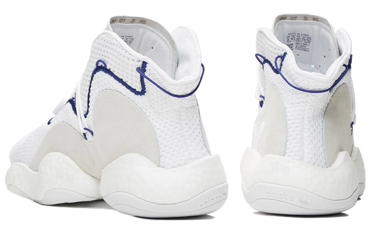 Кроссовки adidas originals Crazy BYW 1.0 (бело-фиолетовые) — фото 4
