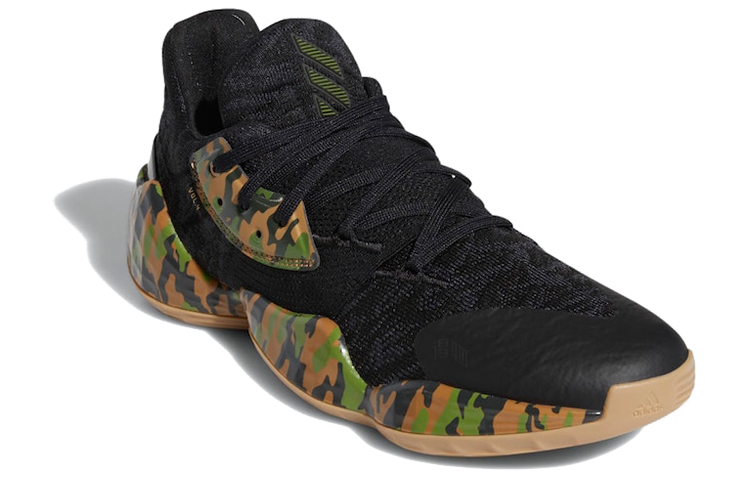 Мужские кроссовки adidas Harden Vol. 4 (желто-зеленый) — Жёлтый / зелёный — фото 2