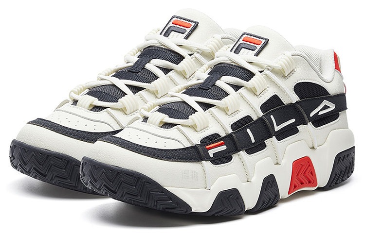 Мужские кроссовки Fila FILA PANINI (бело-черно-красные) — Белыйчёрныйкрасный — фото 3