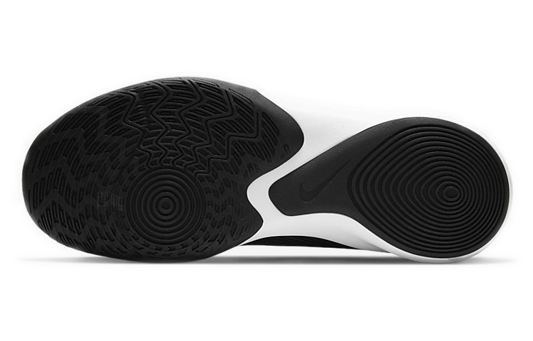 Мужские кроссовки Nike Precision 4 (черно-белые) — Чёрныйбелый — фото 6