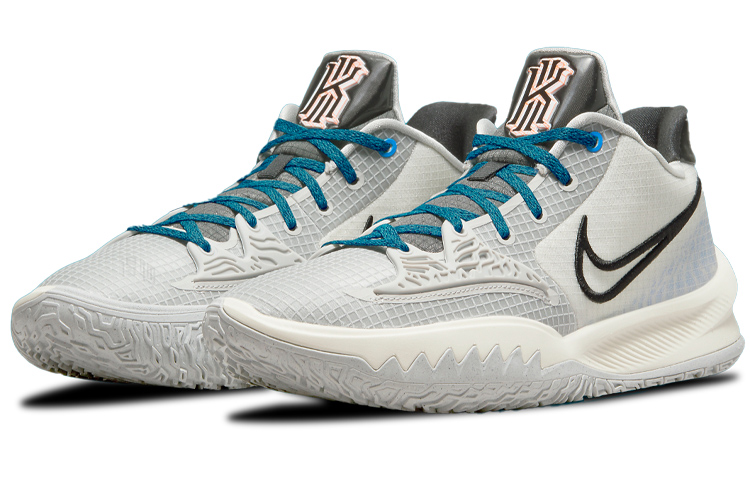 Мужские кроссовки Nike Kyrie Low 4 TPU (серые) — фото 3