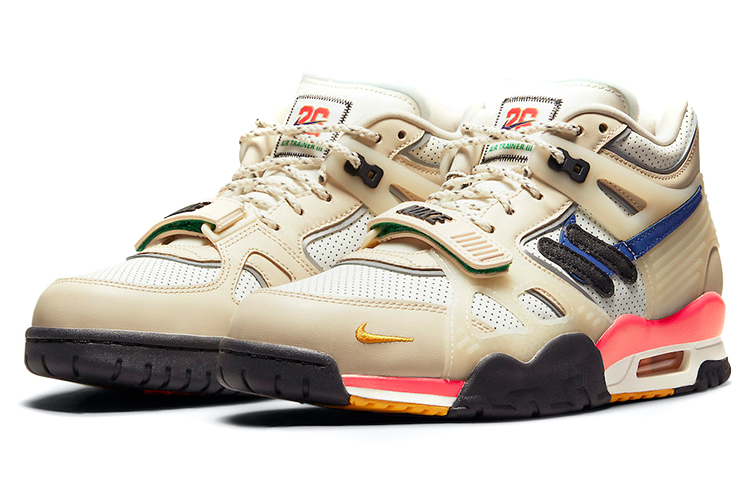 Мужские кроссовки Nike Saquon Barkley Air Trainer 3 (жемчужно-белые) — фото 3