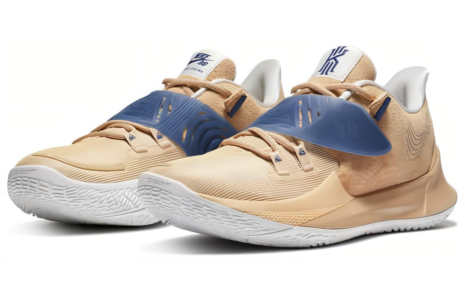 Мужские кроссовки Nike Kyrie Low 3 (коричнево-желтые) — Коричневыйжёлтый — фото 3