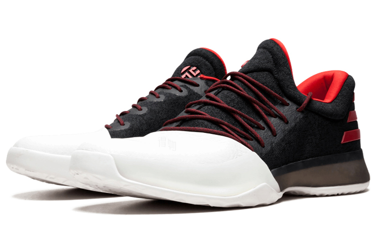 Мужские кроссовки adidas Harden Vol.1 Pioneer (черно-красные) — фото 3