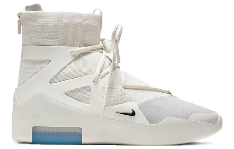 Мужские кроссовки Nike × Fear of God Air Fear of God 1 (серо-белые) — фото 2