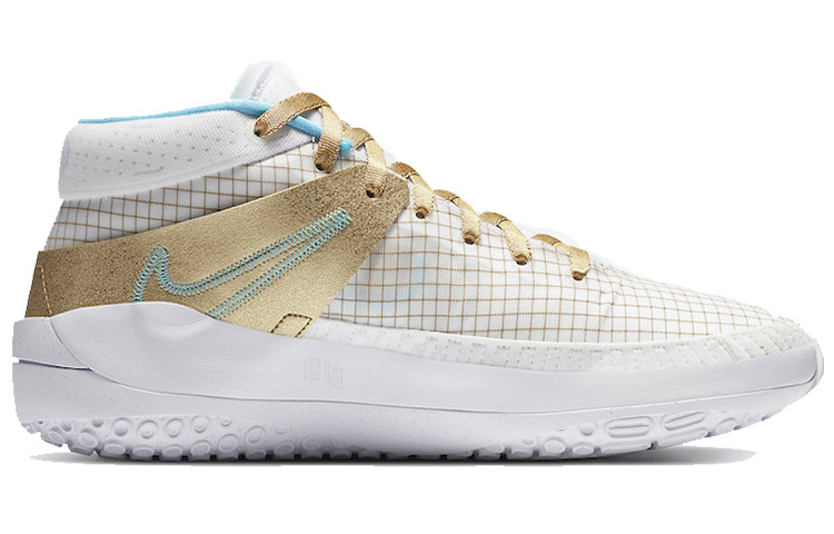 Кроссовки Nike KD 13 "EYBL" (бело-золотые) — Белыйзолотой — фото 2