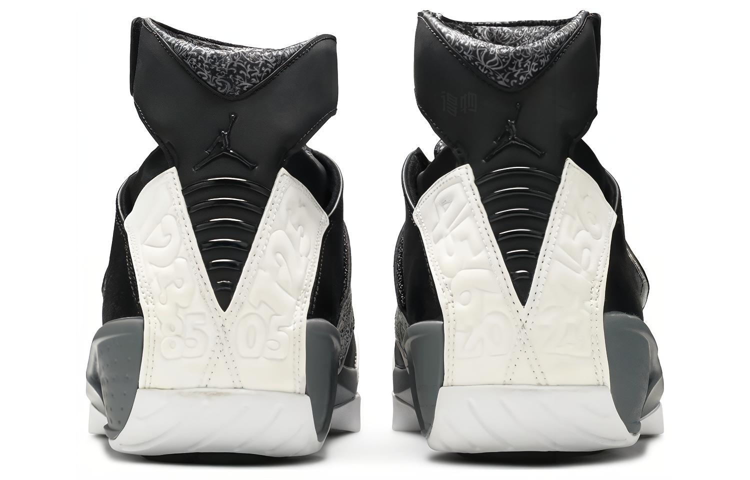 Мужские кроссовки Jordan Air Jordan 20 Retro Playoff 2015 (черные) — 黑/白/酷灰 — фото 4