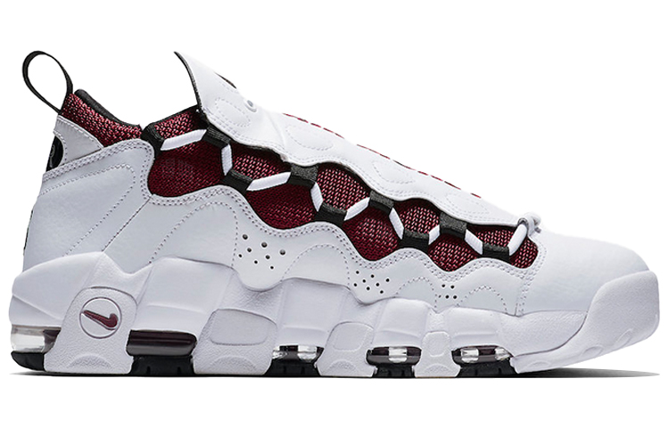Кроссовки Nike Air More Money (бело-красные) — Белый / красный — фото 2