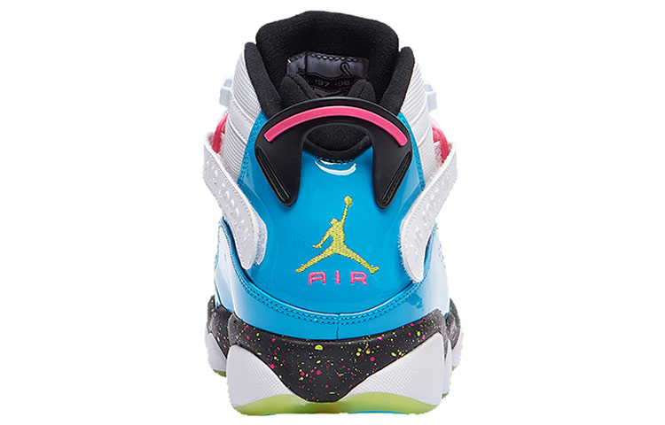 Мужские кроссовки Jordan Air Jordan 6 Rings (бело-голубой) — фото 2