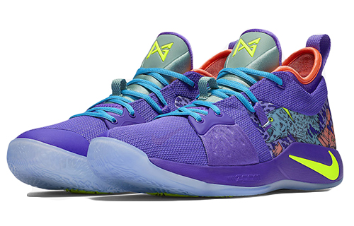 Мужские баскетбольные кроссовки Nike PG 2 (фиолетовые) — фото 3