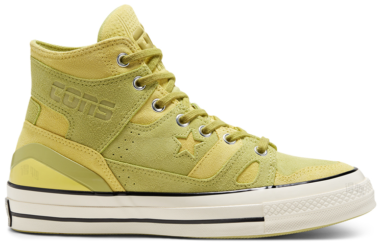 Кеды Converse 1970s All Star Earth Tone Suede Chuck 70 E260 High Top (желтый) — фото 2