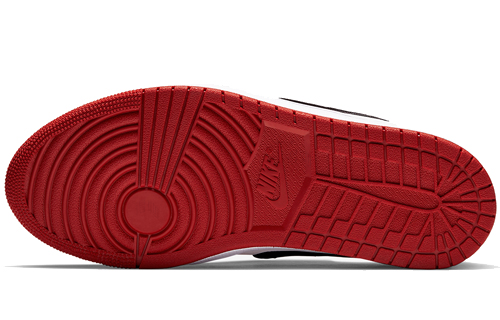 Женские кроссовки Jordan Air Jordan 1 Low Slip OG (бело-красные) — Красный / белый — фото 5