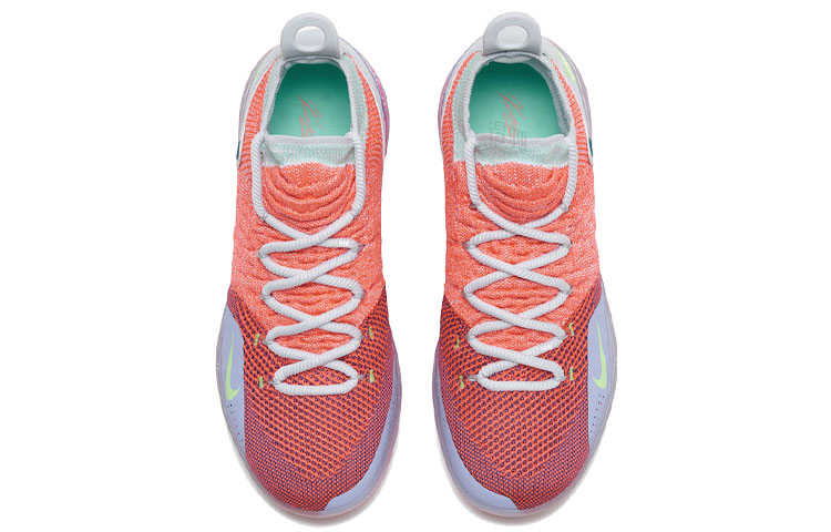 Мужские кроссовки Nike KD 11 EYBL Peach Jam OG (розовый / синий) — фото 4