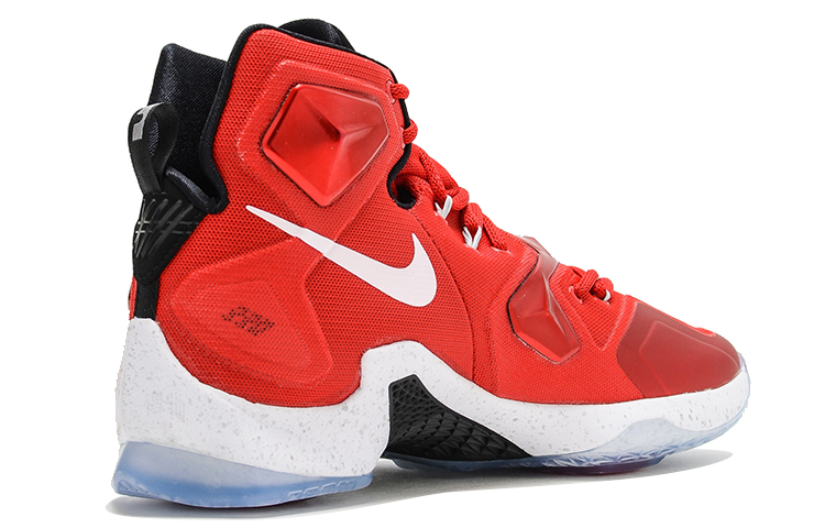 Мужские кроссовки Nike Lebron 13 Away (красные) — фото 2