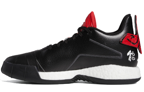 Мужские кроссовки adidas T mac Millennium CNY (черно-красные) — Чёрныйкрасный — фото 2