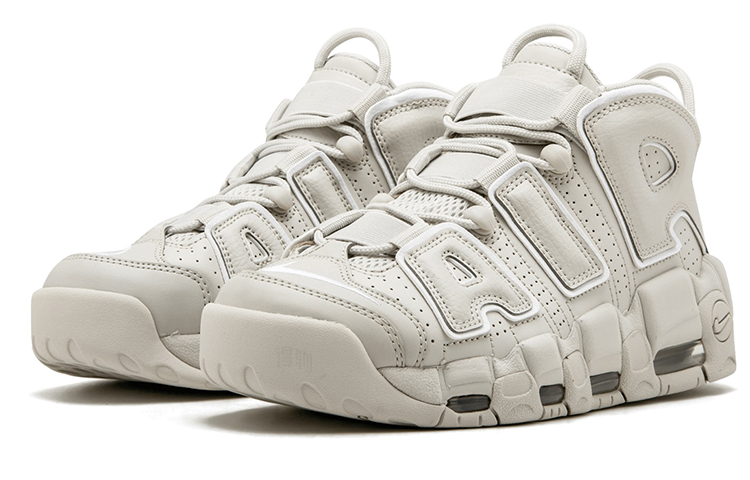 Кроссовки Nike Air More Uptempo (белые) — фото 3