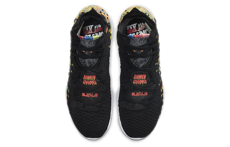 Кроссовки Nike Lebron 17 "James Gang" 17 (черно-оранжевые) — Чёрныйоранжевый — фото 4