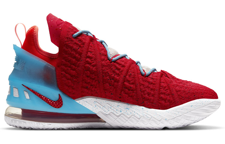 Кроссовки Nike Lebron 18 (красно-синие) — фото 2