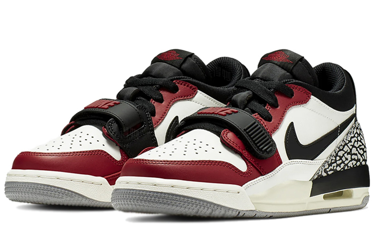 Женские кроссовки Jordan Legacy 312 Low (красно-белые) — Красныйбелый — фото 3