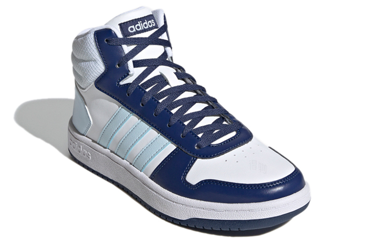 Женские кроссовки adidas neo Hoops 2.0 (бело-синие) — фото 3