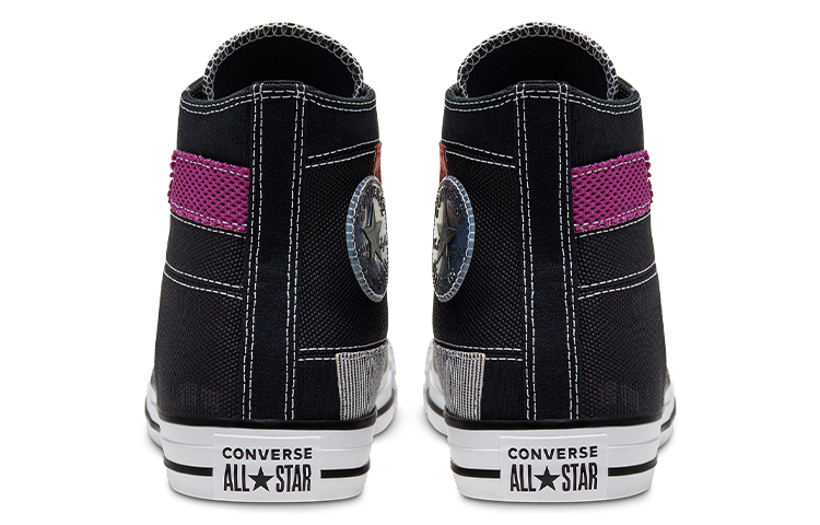 Кеды Converse Chuck Taylor All Star (черно-малиновые) — фото 5