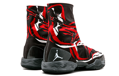 Мужские кроссовки Jordan Air Jordan 28 (черный / белый / красный) — Чёрный / белый / красный — фото 4