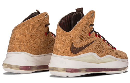 Мужские кроссовки Nike Lebron 10 EXT Cork (коричневые) — Коричневый — фото 3